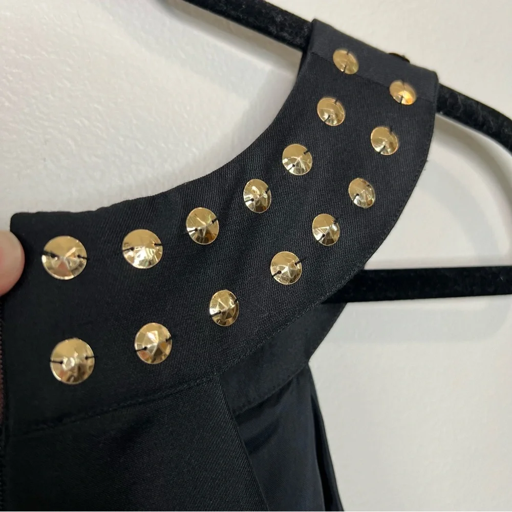 TRACY REESE Gold and Black Keyhole Classic Dress size 10
